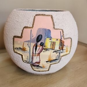 Handcrafted Southwestern Art Vase